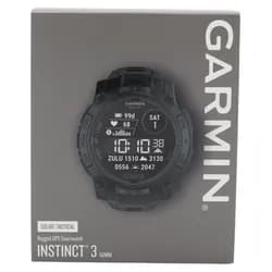 Garmin Instinct 3 Tactical SOLAR 50mm Schwarz Outdoor Smartwatch