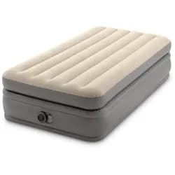 Intex Luftbett DuraBeam PrimeComfort Twin mit 220V Pumpe, (Packung) beige|grau