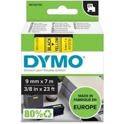 DYMO D1 Schriftband 9mm schwarz auf gelb
