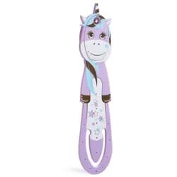 bookchair Vertrieb Lesezeichen Flexilight Pals Leselicht Einhorn Lila – 2-in-1 LED-Leselicht