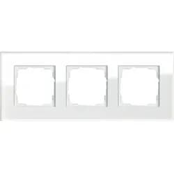 Gira Abdeckrahmen 3f. weissglas 021312
