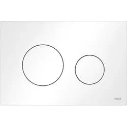 TECEloop WC-Betätigungsplatte 9240926 weiß matt, Kunststoff, für 2-Mengentechnik