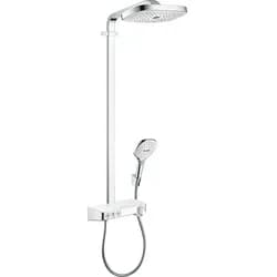hansgrohe Showerpipe Raindance Select E 300 3jet, mit Ablage, chrom