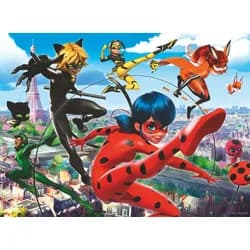 Ravensburger Puzzle XXL Miraculous Superhelden-Power 12998, 200 Puzzleteile