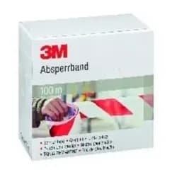 3M Absperrband, rot-weiß 70X100 mm×m