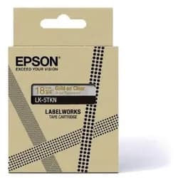 Schriftband Epson LK-5TKN gold auf transparent 18mm x 9m