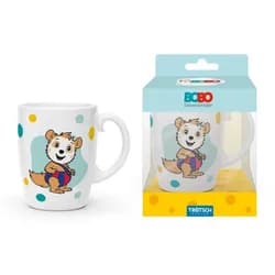 Trötsch Verlag Tasse Bobo Siebenschläfer - Kindertasse Punkte blau (6er-VE)