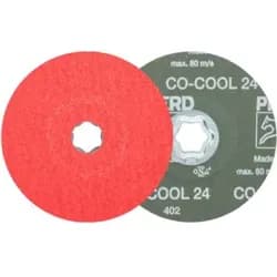 PFERD TOOLS COMBICLICK Keramikkorn Fiberscheibe Ø 125 mm CO-COOL24 für Edelstahl