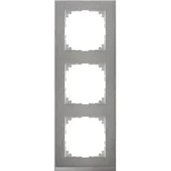M-Pure, Decor Rahmen, 3fach, Edelstahl