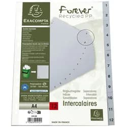 Exacompta Ordnerregister Vollformat 1-12 DIN A4