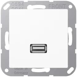 Jung Multimedia-Einsatz USB (alpinweiß)