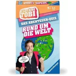 Ravensburger Spiel Mitbringspiel Quizspiel Checker Tobi Rund um die Welt 23492