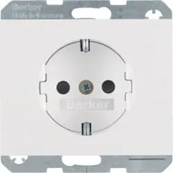 Berker SCHUKO-Steckdose pws/gl 41357009