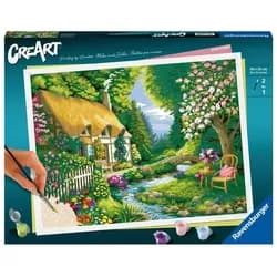 Ravensburger 20154 CreArt Adults Premium - Landhaus am Fluss