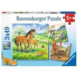 Ravensburger Verlag GmbH Spiel Kinderpuzzle 3x49 Teile - Kuschelzeit