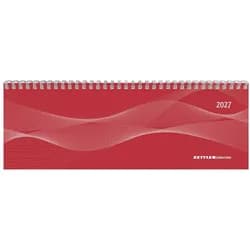 NEUMANN Querkalender ZETTLER Tisch-Querkalender Profi rot 2027