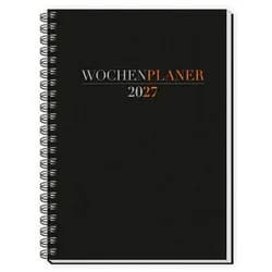 Trötsch Verlag Buchkalender TRÖTSCH - Wochenplaner A5 mit Wire-O Schwarz 2027