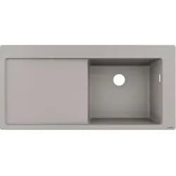 HANSGROHE 43314380 Einbauspüle 450 mit Abtropffläche - Grau