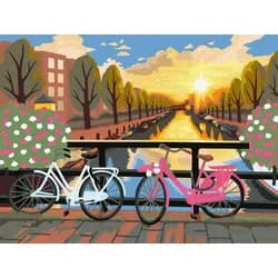 Ravensburger Malen nach Zahlen Amsterdam zum Sonnenuntergang