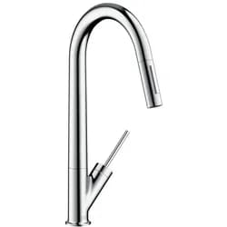 hansgrohe Axor Starck Küchenarmatur 10821000 mit Ausziehbrause, chrom