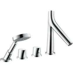 AXOR Starck Organic 4-Loch-Wannenrandthermostat, Badarmaturen, 12425000, chrom