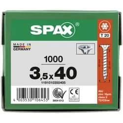 SPAX Universalschrauben T20 Senkkopf WIROX 3,5 x 40 mm 1000 Stück