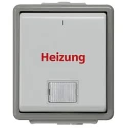 Siemens Delta Fläche Heizung-Notschalter, 1-Polig IP44