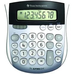 TEXAS INSTRUMENTS Taschenrechner TI-1795 SV silber/schwarz