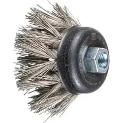 PFERD TOOLS Topfbürste gezopft TBG Ø 65 mm M14 Edelstahl-Diamant-Draht-Ø 0,50mm Korn 270