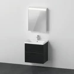 Duravit Möbel-Set D-Neo 650mm, Anschlag rechts, Eiche schwarz