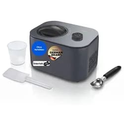 MEDION Eismaschine mit Kompressor Eiscreme Joghurt & Slush ohne Vorkühlen - Grau
