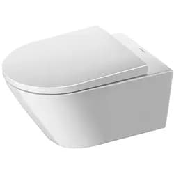 Duravit Wand-WC, Tiefspüler-Set D-Neo mit WC-Sitz, Rimless, weiß