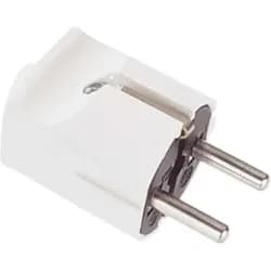 Schukostecker - weiß