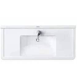 Duravit Möbelwaschtisch Starck 3 105cm, 1 Hahnloch, 0304100000, Farbe: Weiß