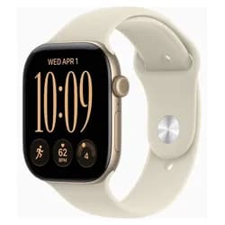 Apple Watch Series 12 46mm - Lichtgold Aluminium Case Sand Sport Band - S/M