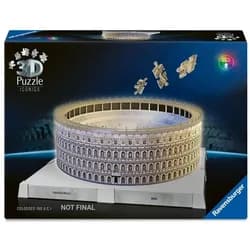 Ravensburger Puzzle 3D Puzzle Iconics: Kolosseum Rom - mit Licht, Puzzleteile