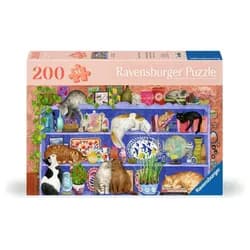 Ravensburger Puzzle Feel Well & Puzzle - Katzen Im Regal (200 Teile), Puzzleteile