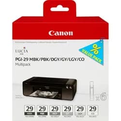 CANON Tinte PGI-29 schwarz und fünf Farb