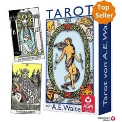 Königsfurt-Urania Verlag Spiel Tarot von A. E. Waite, blau Standardformat