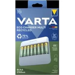 VARTA Eco Charger Ladegerät 8x AA 2100mAh Recycled
