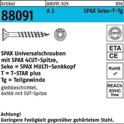 SPAX® Universalschrauben T30 6x140 100 St.