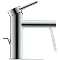 Duravit Circle Einhebel-Waschtischmischer M mit Zugstangen-Ablaufgarnitur - Silber