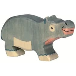 Holztiger Spielfigur HOLZTIGER Nilpferd aus Holz - klein