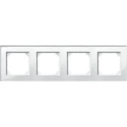 Merten Rahmen Glas 4f.bril/ws 489419