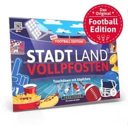 Denkriesen Spiel Stadt Land Vollpfosten Football Edition Spielblock DIN A4
