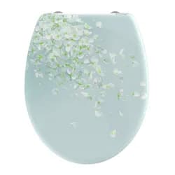Schütte Duroplast WC Sitz FLOWER IN THE WIND, mit Absenkautomatik & Schnellverschluss