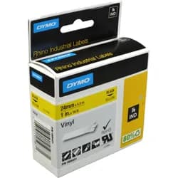 DYMO Schriftbandkassette PVC 5,5mx24mm schwarz/gelb