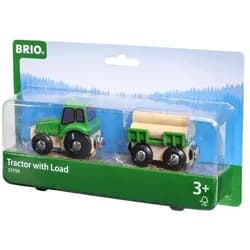 BRIO - Traktor mit Holz-Anhänger