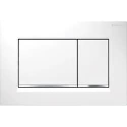Geberit Betätigungsplatte Sigma 30 Weiß/Chrom