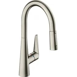 hansgrohe Talis M51 200 Küchenarmatur 72813800 Edelstahl-Optik, herausziehbare Brause